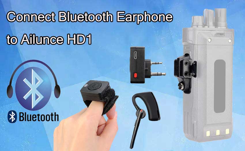 How to connect a Bluetooth Earphone to Ailunce HD1 